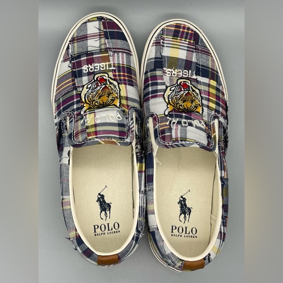 Polo Ralph Lauren Keaton Pony Slip-On Tiger Patchwork Shoes Men’s Size 10 NEW main image 8